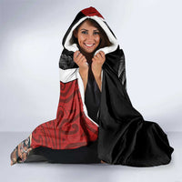 New Zealand Te Matatini Hooded Blanket Kapa Haka and Silver Fern - Maori Art Pattern