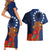 Cook Island ANZAC Day Couples Matching Short Sleeve Bodycon Dress and Hawaiian Shirt Soldier Paying Respect We Shall Remember Them LT03 - Polynesian Pride