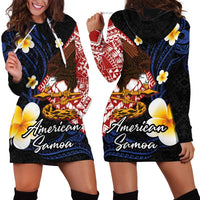 American Samoa Flag Day Hoodie Dress Polynesian Tatau Art and Plumeria