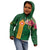 Manuʻa Islands Kid Hoodie Polynesian Style with Rooster Tattoo and Tropical Plants