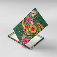 Manuʻa Islands Canvas Wall Art Polynesian Art Tattoo Style and Tropical Plants