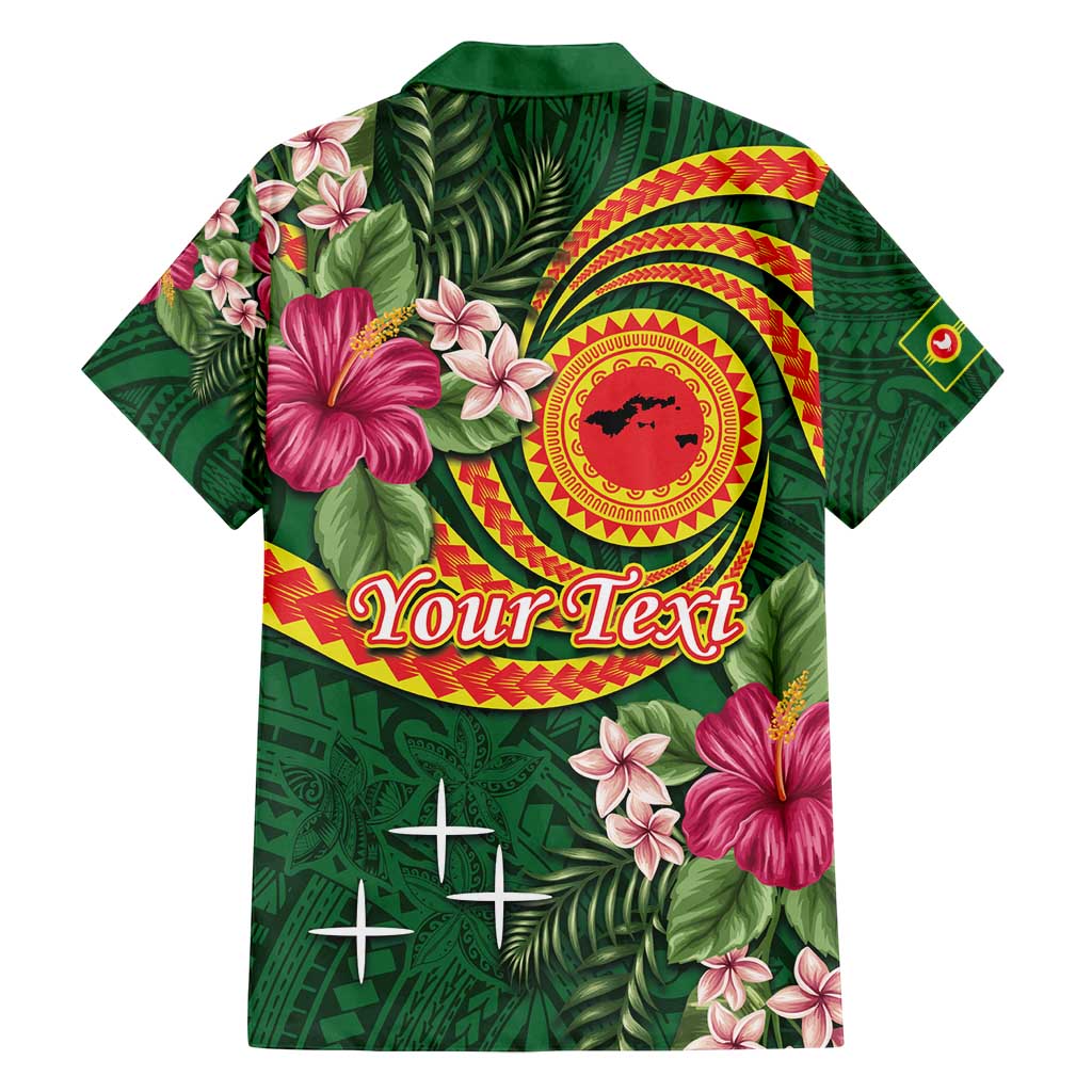 Manuʻa Islands Family Matching Long Sleeve Bodycon Dress and Hawaiian Shirt Polynesian Art Tattoo Style and Tropical Plants