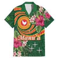 Manuʻa Islands Family Matching Mermaid Dress and Hawaiian Shirt Polynesian Art Tattoo Style and Tropical Plants