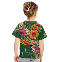 Personalised Manuʻa Islands Kid T Shirt Polynesian Art Tattoo Style and Tropical Plants LT03 - Polynesian Pride