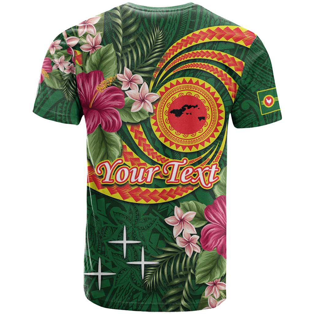 Personalised Manuʻa Islands T Shirt Polynesian Art Tattoo Style and Tropical Plants LT03 - Polynesian Pride