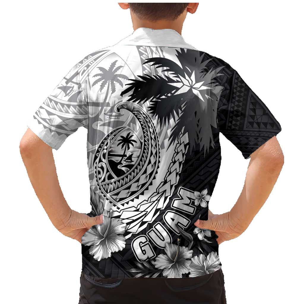 Hafa Adai Guam Family Matching Mermaid Dress and Hawaiian Shirt Polynesian Palm Tree Tattoo Hibiscus and Plumeria Art