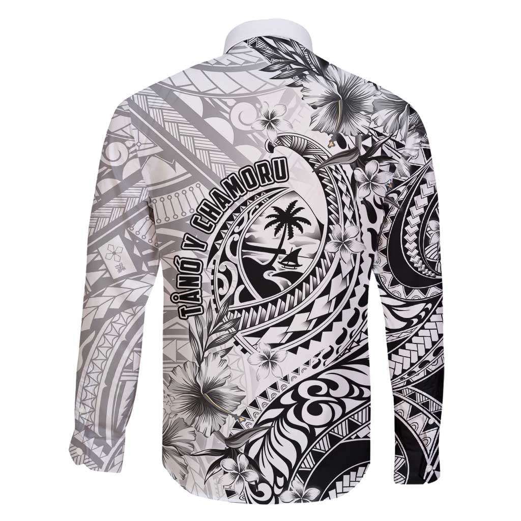 Guam-Land of the Chamorro Family Matching Summer Maxi Dress and Hawaiian Shirt Polynesian Tattoo Style Hibiscus and Plumeria Art