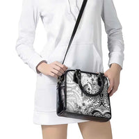 Guam-Land of the Chamorro Shoulder Handbag Polynesian Tattoo Style Hibiscus and Plumeria Art