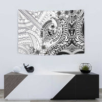 Guam-Land of the Chamorro Tapestry Polynesian Tattoo Style Hibiscus and Plumeria Art