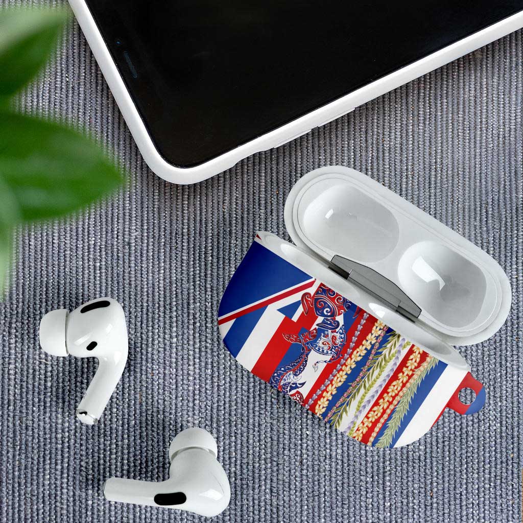 Hawaiian Sea Animals AirPods Case with Lei and Flag Style