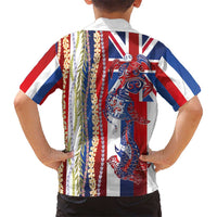 Hawaiian Sea Animals Hawaiian Shirt with Lei and Flag Style LT03 - Polynesian Pride