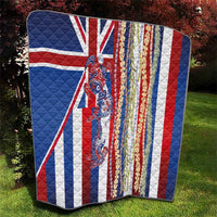 Hawaiian Sea Animals Quilt with Lei and Flag Style