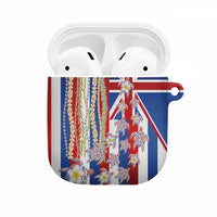 Hawaiian Polynesian Tribal Turtles AirPods Case with Lei and Flag Style