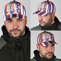 Hawaiian Polynesian Tribal Turtles Classic Cap with Lei and Flag Style