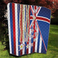 Hawaiian Polynesian Tribal Turtles Quilt with Lei and Flag Style LT03 - Polynesian Pride