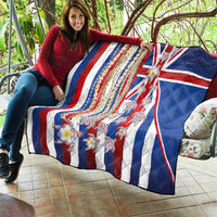 Hawaiian Polynesian Tribal Turtles Quilt with Lei and Flag Style LT03 - Polynesian Pride