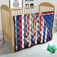 Hawaiian Polynesian Tribal Turtles Quilt with Lei and Flag Style LT03 - Polynesian Pride