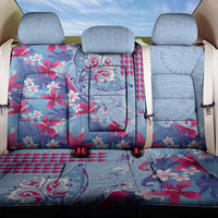 Hawaiian Tribal Manta Ray Back Car Seat Cover Kakau Tattoo and Flowers Surfing Waves Pattern Soft Color LT03 One Size Multicolor - Polynesian Pride