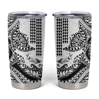 Hawaiian Tribal Manta Ray Tumbler Cup Kakau Tattoo and Polynesian Art Motif Pattern LT03 Multicolor - Polynesian Pride