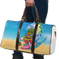 Hawaiian Funny Pineapple Surfing Travel Bag Beach with Tribal Kakau and Plumeria LT03 - Polynesian Pride