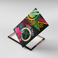 Vanuatu 44th Anniversary Canvas Wall Art Boars Tusk Tugeta Yumi Selebretem Indipendens Dei