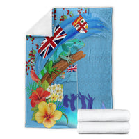 Fiji Day Blanket Tagimoucia Flower and Melanesia Pattern LT03 - Polynesian Pride