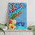 Fiji Day Canvas Wall Art Tagimoucia Flower and Melanesia Pattern