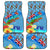 Fiji Day Car Mats Tagimoucia Flower and Melanesia Pattern