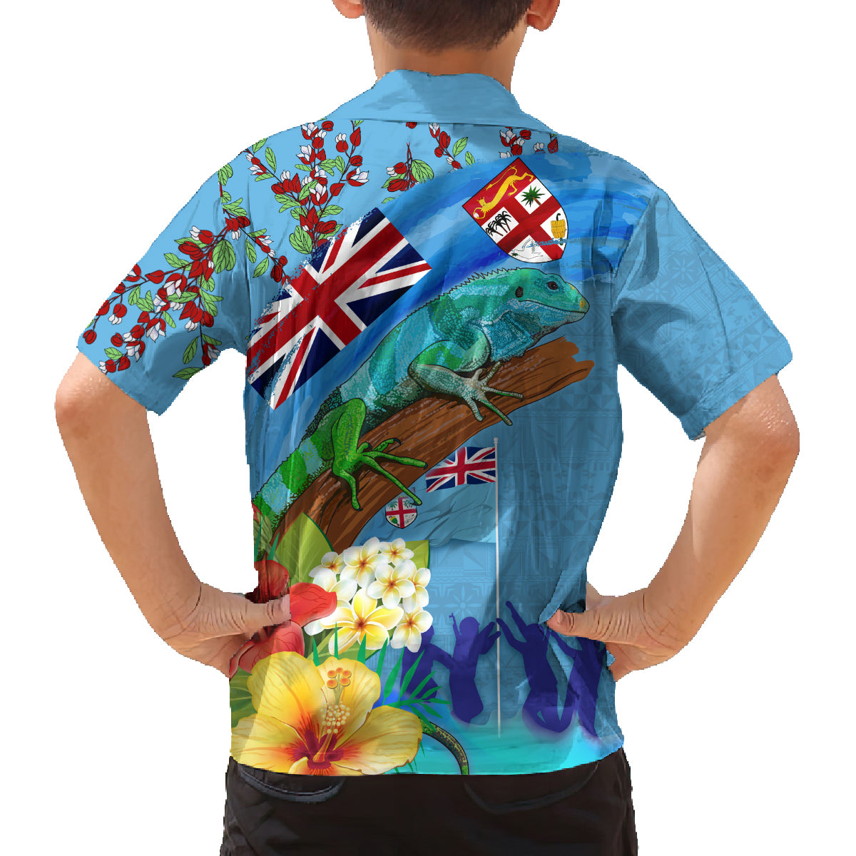 Fiji Day Family Matching Puletasi and Hawaiian Shirt Tagimoucia Flower and Melanesia Pattern LT03 - Polynesian Pride
