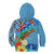 Fiji Day Kid Hoodie Tagimoucia Flower and Melanesia Pattern