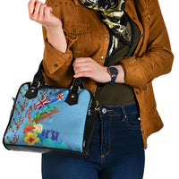 Fiji Day Shoulder Handbag Tagimoucia Flower and Melanesia Pattern LT03 - Polynesian Pride