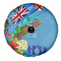 Fiji Day Spare Tire Cover Tagimoucia Flower and Melanesia Pattern LT03 - Polynesian Pride