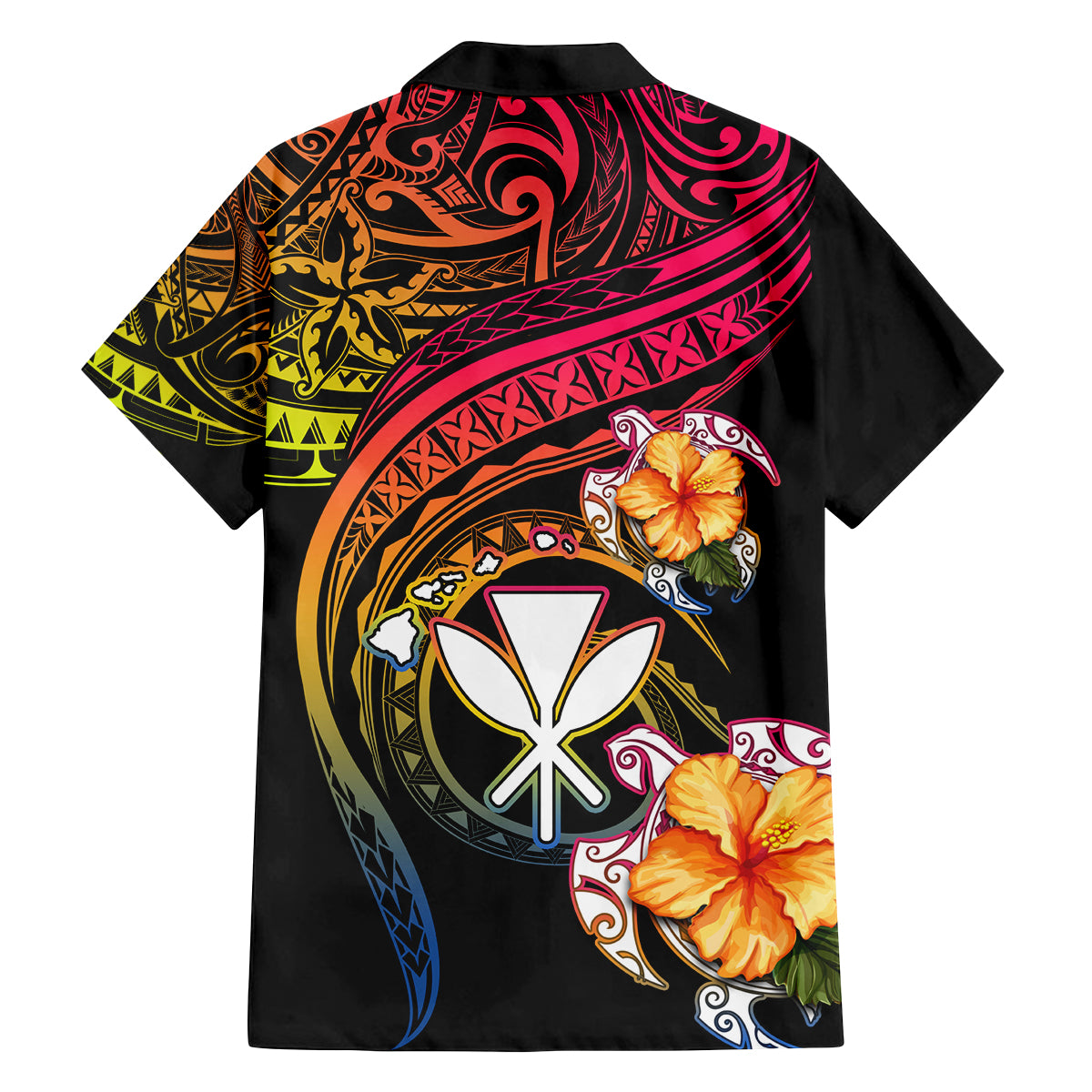 Polynesia Hawaii Turtle Day Family Matching Puletasi and Hawaiian Shirt Hibiscus and Kanaka Maoli LT03 - Polynesian Pride