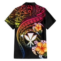 Polynesia Hawaii Turtle Day Family Matching Puletasi and Hawaiian Shirt Hibiscus and Kanaka Maoli LT03 - Polynesian Pride
