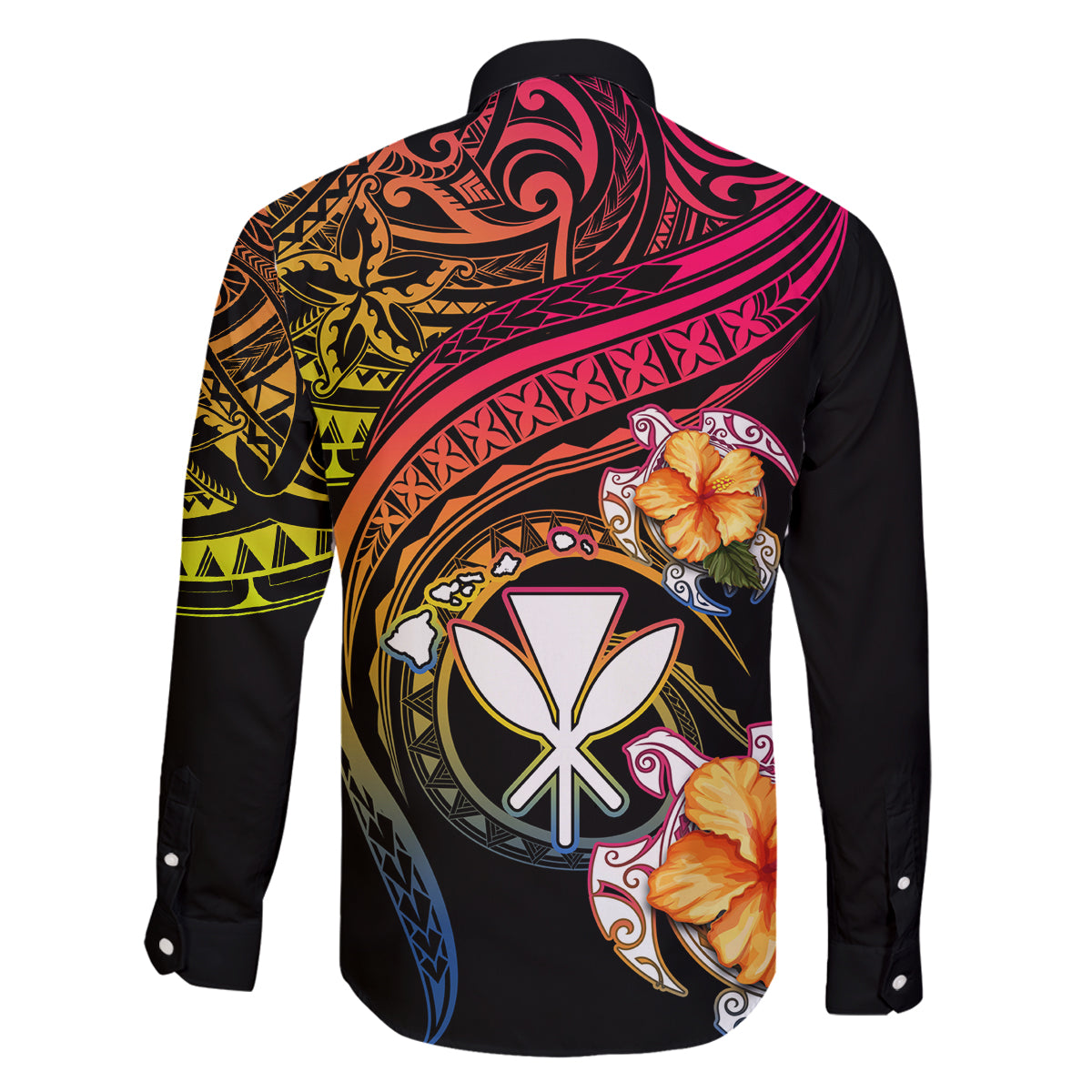 Polynesia Hawaii Turtle Day Family Matching Puletasi and Hawaiian Shirt Hibiscus and Kanaka Maoli LT03 - Polynesian Pride
