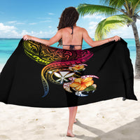 Polynesia Hawaii Turtle Day Sarong Hibiscus and Kanaka Maoli
