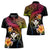 Polynesia Hawaii Turtle Day Women Polo Shirt Hibiscus and Kanaka Maoli