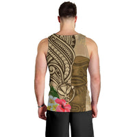 Hawaii Kanaloa Tiki Men Tank Top Polynesian Tattoo and Tapa Pattern LT03 - Polynesian Pride