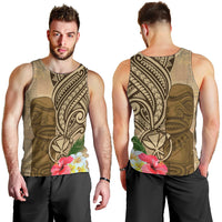 Hawaii Kanaloa Tiki Men Tank Top Polynesian Tattoo and Tapa Pattern LT03 - Polynesian Pride