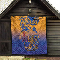 Hawaiki Nui Va'a Solo French Polynesia Quilt Sunset Color LT03 - Polynesian Pride