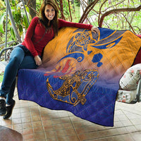 Hawaiki Nui Va'a Solo French Polynesia Quilt Sunset Color LT03 - Polynesian Pride