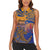 Hawaiki Nui Va'a Solo French Polynesia Women Sleeveless Polo Shirt Sunset Color