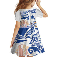 Hawaiki Nui Va'a Solo French Polynesia Family Matching Tank Maxi Dress and Hawaiian Shirt Blue Color LT03 - Polynesian Pride