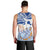 Hawaiki Nui Va'a Solo French Polynesia Men Tank Top Blue Color