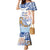 Hawaiki Nui Va'a Solo French Polynesia Mermaid Dress Blue Color