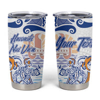Hawaiki Nui Va'a Solo French Polynesia Tumbler Cup Blue Color