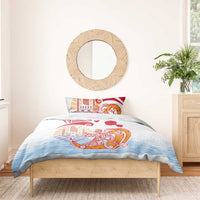 Hawaiki Nui Va'a Solo French Polynesia Bedding Set Red Color LT03 - Polynesian Pride