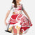 Hawaiki Nui Va'a Solo French Polynesia Kid Short Sleeve Dress Red Color