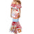 Hawaiki Nui Va'a Solo French Polynesia Mermaid Dress Red Color