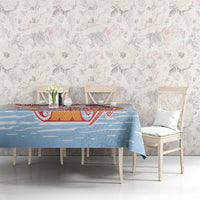 Hawaiki Nui Va'a Solo French Polynesia Tablecloth Red Color